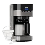 Klarstein 1,2 L Kaffeemaschine mit Thermoskanne und Timer, Kaffeemaschine...
