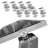 8 Stück Solarpanel Halterung Sind Verstellbar, Befestigung Solarmodul, 30...