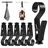 6 Stück Wäscheklammern, Groß Klammern mit Haken, Kunststoff Outdoor...