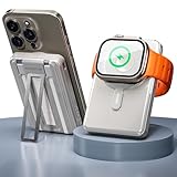 PORTENTUM MagSafe Powerbank Schnellladefunktion 5-in-1 mit klappbarem...