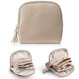 Vlando Schmuckkästchen Reise, Schmuckbeutel mit Fransen, 6-lagige Reise...