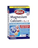Abtei Magnesium + Calcium + D3 + K - Nahrungsergänzung mit Langzeit-Depot...