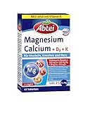 Abtei Magnesium + Calcium + D3 + K - Nahrungsergänzung mit Langzeit-Depot...