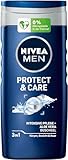 NIVEA MEN Protect & Care Duschgel (250 ml), pH-hautneutrale Pflegedusche,...