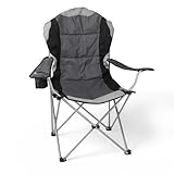 Spetebo Regiestuhl Deluxe bis 150 Kg belastbar - Farbe: anthrazit - Camping...