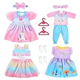 Aolso Puppenkleidungsset, 4 Stück Kleidung Bekleidung für Baby Puppen,...