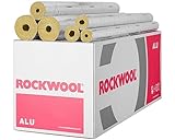 Steinwolle Rohrisolierung Rockwool 800 alukaschiert Rohrschale WLG 0,035...