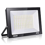 Royana 100W LED Strahler Außen, 10000LM Superhell LED Strahler, 3000K...