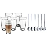 WMF Clever&More Latte Macchiato Gläser Set 12-teilig mit Löffel,...