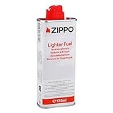 Zippo Feuerzeugbenzin 125ml – Hochwertiges EU Benzin – Weiße...