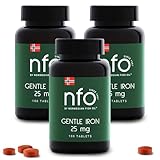 NFO GENTLE IRON 3er-Pack [3x100=300 Eisentabletten] Eisen hochdosiert mit...