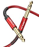 JSAUX Gitarrenkabel [3M] 6.35mm Instrumentenkabel, E Gitarre Kabel, 6.35mm...