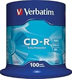 Verbatim CD-R Extra Protection, CD-Rohlinge mit 700 MB Datenspeicher, ideal...