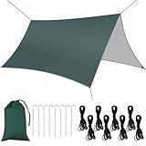 Flintronic Tarp Wasserdicht 3x3m, Ultraleicht Zeltplanen, UV Schutz Camping...