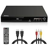 Kompakter DVD-Player mit Scart-Anschluss, Regionenfreier HD-DVD-CD-Player...