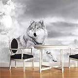 XLMING Wolfsschlittenhund Küche Esszimmer Arbeitszimmer Wohnzimmer TV...