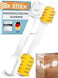 MUTKIND 8x Kindersicherung Schrank - (Mit Kleber von TESA) Schranksicherung...