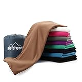 Mikrofaser Fleece Decke mit Schlafsackfunktion I Größe 185 x 150cm, 690 g...