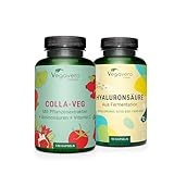 Vegavero Vegane Kollagen mit Hyaluronsäure, Laborgeprüft, ohne...