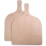 G.a HOMEFAVOR Pizzaschaufel/Pizzaschieber aus Holz 2er-Set