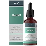 EXVital Hanfsamenöl, 25mg pro Tagesdosis,750 Tropfen, kaltgepresst, 30ml,...