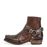 ORANDESIGNE Herren Western Cowboystiefel Vintage Westernstiefel Cowboy...