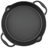 BBQ-Toro Gusseisen Grillpfanne Ø 20 cm | Gusspfanne mit zwei Griffe und...