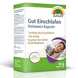 SUNLIFE Melatonin Kapseln hochdosiert - 1 x 30 Stück - Melatonin 1mg...