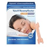 VpiuV Nasenpflaster – 100 Stück Premium Nasal Strips gegen Schnarchen &...