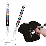RAXLUPO 2 Stück Weiß Textilstifte Waschmaschinenfest Weicher Stift 1-5mm...