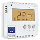 ELEKTROBOCK PT14 Digitaler Raumthermostat 230V | Ein Knopfdruck -...