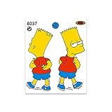 Quattroerre 8037 Sticker Simpson Bart, 14 x 16 cm