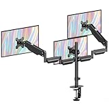 Pholiten Monitorhalterung 3 Monitore, Höhenverstellbarer Triple Monitor...