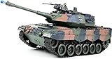 s-idee® RC Panzer S822 German Leopard militär Camouflage grün 1:18 2.4...