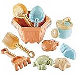 Katutude Strandspielzeug für Kinder, 10 Stück Strand Eimer Kinder...