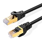 Puiseno 10x0,5m CAT 7 Netzwerkkabel,10 Gbit/s,RJ45 Patchkabel LAN Ethernet...