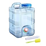 RUYI 10L Wasserkanister mit Hahn und Schraubdeckel, Camping Wasserkanister...