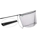 Zite Fishing Raubfisch-Kescher Gummiert mit Schultergurt - Hecht-Kescher...