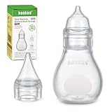 haakaa Silikon Nasensauger Baby| Sicherer Nasenreiniger| Easy-Squeeze Nose...