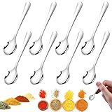 8 Stück Espressolöffel Mini, 7,5 cm Tiny Edelstahl Löffel, Cute...