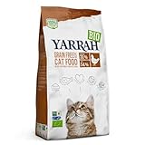Yarrah Bio Katzenfutter trocken | getreidefrei | Hochwertiges Premium...
