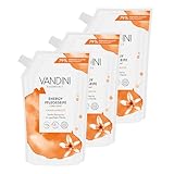 VANDINI 3x Energy Seife Nachfüllbeutel mit Orangenblüte Duft 500ml - Made...