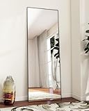 Koonmi 144 × 45 cm minimalistische Rahmen Standspiegel, Solider...