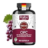 OPC Traubenkernextrakt hochdosiert - 1.100 mg Extrakt pro Tag - 120:1...