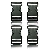 BOB-KRAFT - 4 x 25mm Steckschnalle, Steckverschluss, Kunststoff...