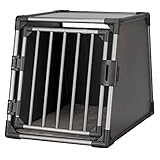 TRIXIE Hunde-Transportbox, Aluminium, M-L: 61 x 65 x 86 cm, grafit,...