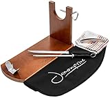 Jamonprive Professioneller Schinkenhalter (lackierter) + Messer + Wetzstahl...