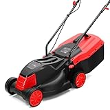 LEHMANN Elektro-Rasenmäher, 1200 W, 32 cm Schnittbreite, 25 L Fangkorb,...