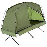 Stelzen-Zelt mit Angel-Liege – 185x76x154 cm – 1-Personen-Campingzelt...