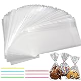 funvce 25x15cm Cellophantüten Klar 100 pcs, funvce Kleine SüÃŸigkeiten...
